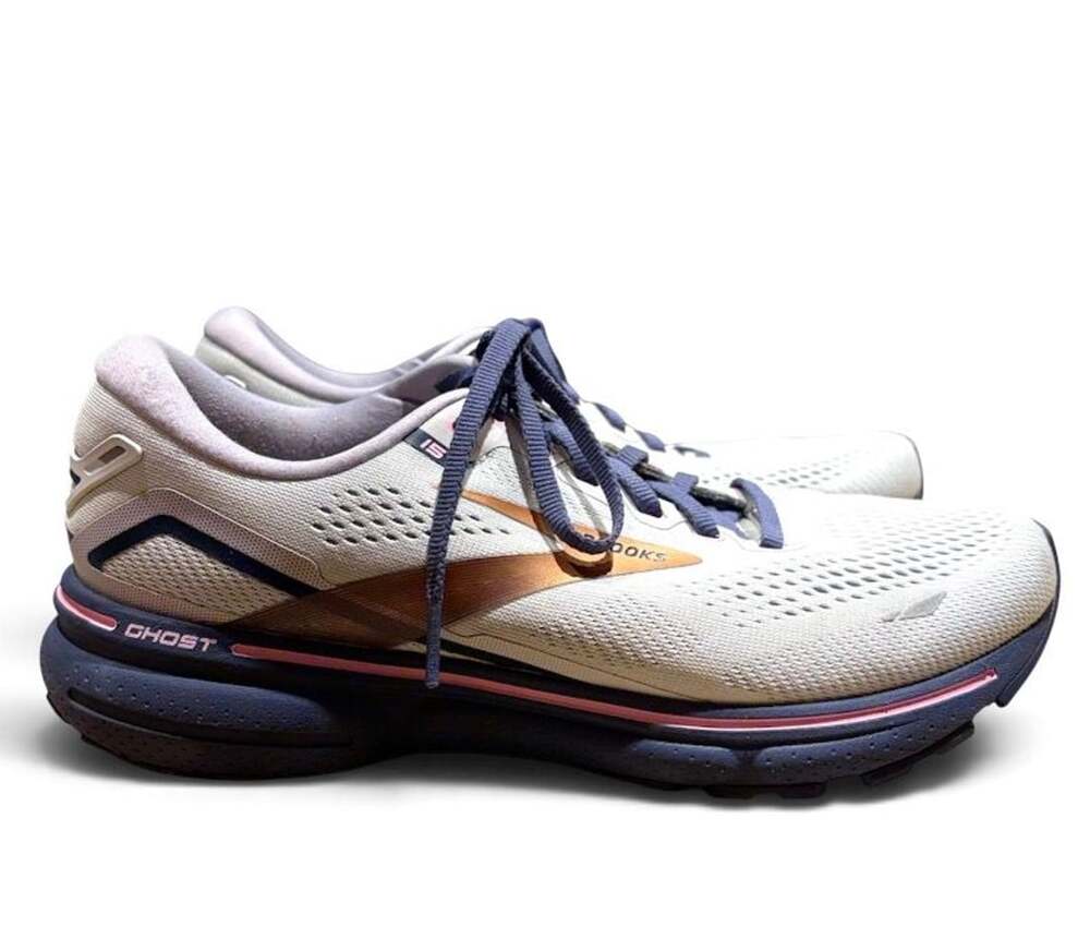 Brooks Ghost 15 Running Shoes Grey Pink Copper 9.5M